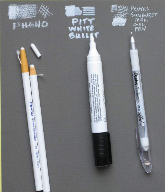 White Drawing Tools  Artwork by D. B. Clemons