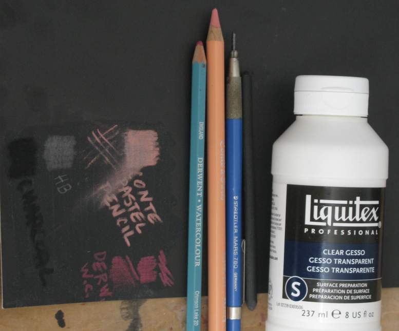 Preview: Drawing on Liquitex Clear Gesso